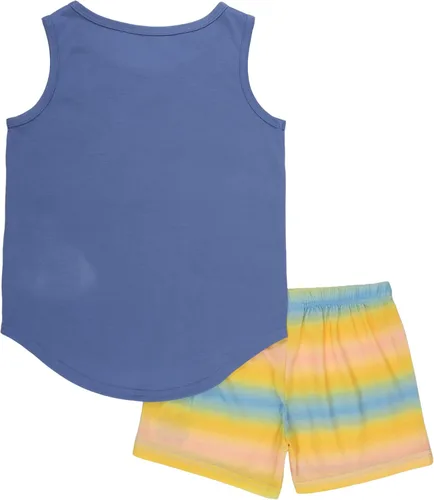 Miniatura 2 de Lucky Brand Conjunto de pijama holgado de 2 piezas para niña, Atardecer Ombre Lucky