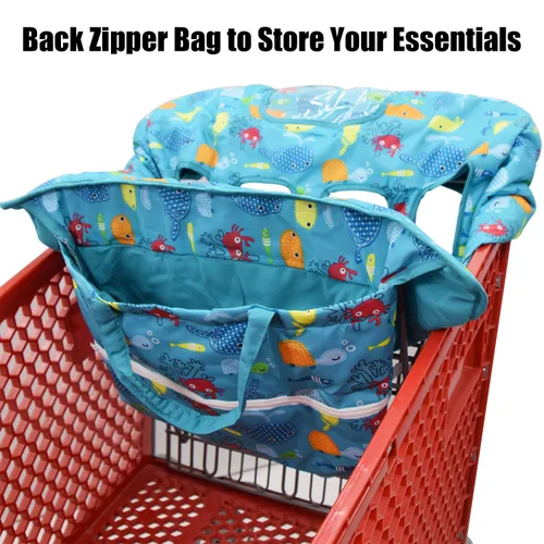 Miniatura 3 de Love&go Funda doble doble para carrito de compras para hermanos bebés con funda de transporte. Se adapta a tiendas de comestibles de almacén al por