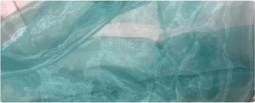 Miniatura 2 de New Star Fabrics Tela de organza transparente Aqua – 10 yardas – Sedosa, brillante, perfecta para vestidos de novia, manualidades, decoración