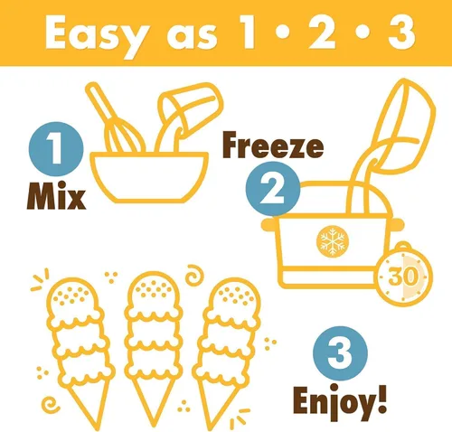 Miniatura 5 de Triple Scoop - Paquete surtido napolitano de mezcla de helados, mezcla para helados. Simple, fácil, delicioso. De mezcla gourmet a máquina en 5