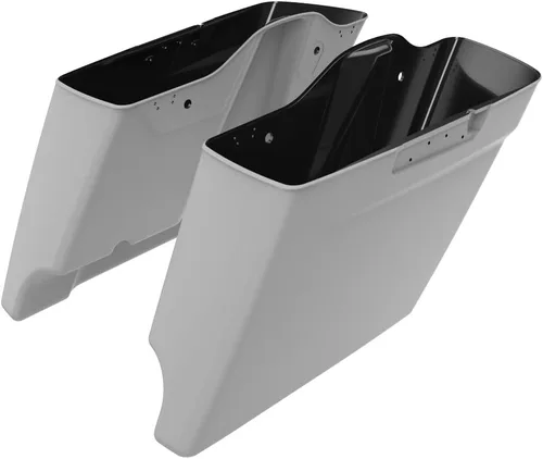 Miniatura 36 de Alforjas de motocicleta aptas para Harley Touring FLH 2014+ - Whisky ámbar, accesorios de perillas, bolsas rígidas estiradas