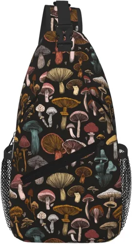 Miniatura 27 de Bolso bandolera para hombres y mujeres, mochila cruzada floral de tulipán pastel, mochila casual de senderismo para viajes, deportes, correr, bolsa