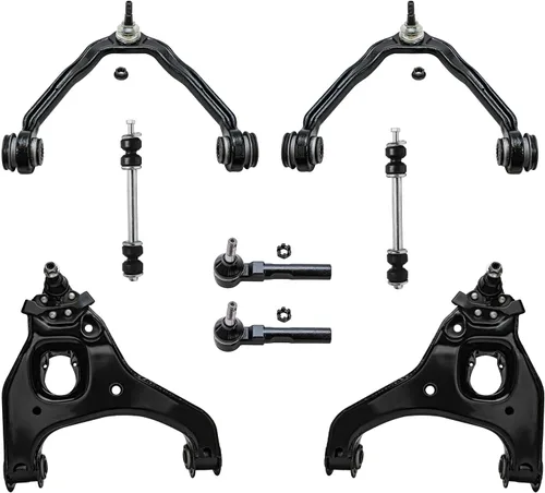 Miniatura 108 de Detroit Axle - Kit de brazos de control de extremo delantero de 8 piezas para Dodge Dakota 00-04, Durango 00-03, 4 brazos de control superior e