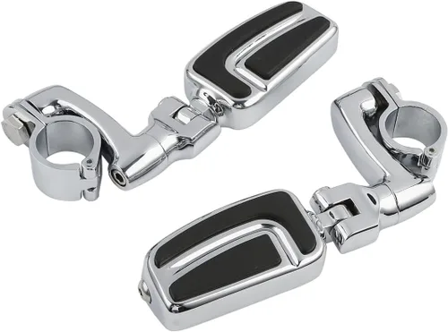 Miniatura 18 de TCT-MOTORPARTS Soportes de clavijas de pie de barra de carretera negro para Harley Touring 22/25/32/1.378 in