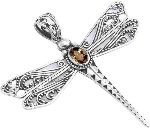 Miniatura 33 de Collar de plata de ley 925 para mujer, collar con colgante de piedras preciosas auténticas, collar con colgante hipoalergénico para regalo