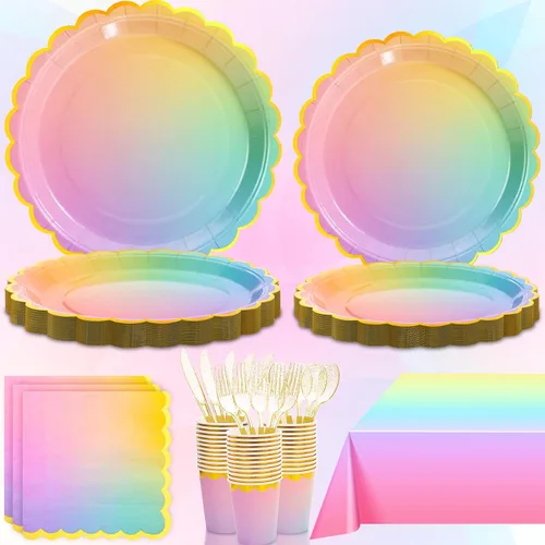 Miniatura 12 de Decoraciones de primer cumpleaños de fresa para niña, platos de primer cumpleaños de fresa para 24, platos de fresa, decoraciones de primer