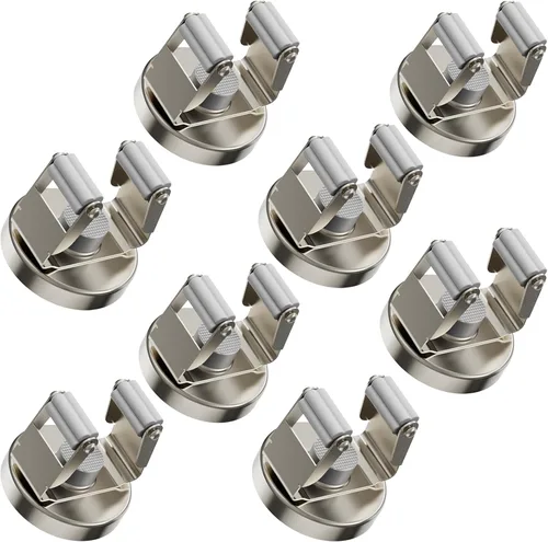 Miniatura 7 de ULIBERMAGNET Soporte Magnético para Trapeador y Escoba, Soporte Magnético de Servicio Pesado Móvil para Escobas, Colgador Antideslizante Montado