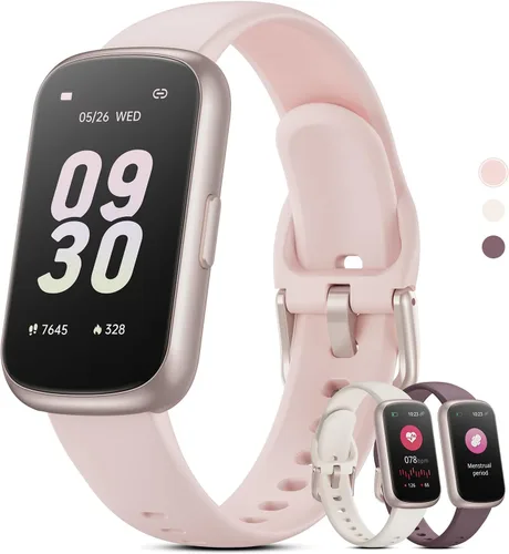 Miniatura 12 de Pulsera de fitness para mujeres y hombres, reloj inteligente con monitor de oxígeno en sangre, frecuencia cardíaca 24/7, monitor de sueño, calorías
