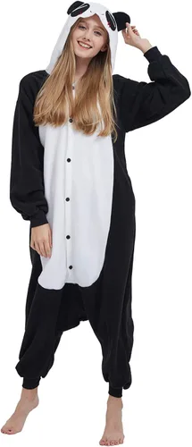 Miniatura 4 de DELEY Adults Unisex Onesie Halloween Costumes Animal Cosplay Pajamas Warm Sleepwear Homewear