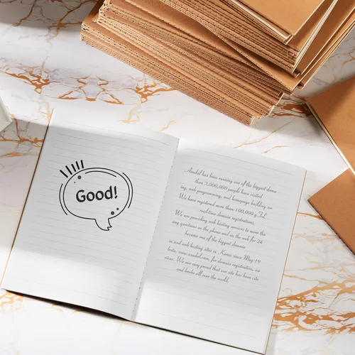 Miniatura 4 de Mimorou 100 piezas de cuadernos diarios a granel - Cuadernos de tapa blanda kraft A5 pequeños de 5.5 pulgadas x 8.3 pulgadas con 60 páginas 30 hojas