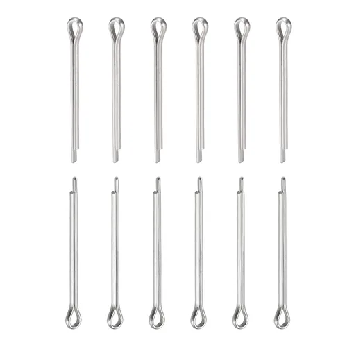 Miniatura 20 de DTGN Pasadores de clip de chaveta de 0.039 in x 0.394 in (DXL), paquete de 30 - Bueno para maquinaria - Sujetadores de horquilla de acero inoxidable