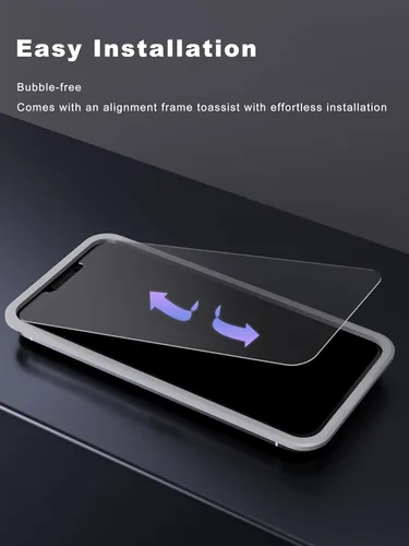 Miniatura 7 de GIGIKISS Paquete de 2 protectores de pantalla mate para iPhone 12 Pro Max de 6.7 pulgadas, protector de pantalla anti huellas dactilares