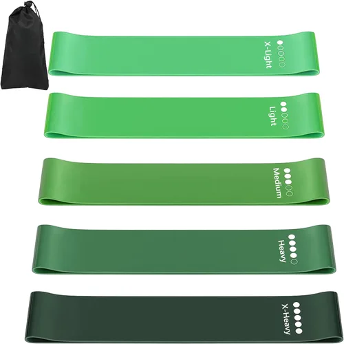 Miniatura 8 de Bandas de resistencia para entrenamiento, bandas de ejercicio de látex, bandas elásticas para ejercicio con guía de entrenamiento y bolsa
