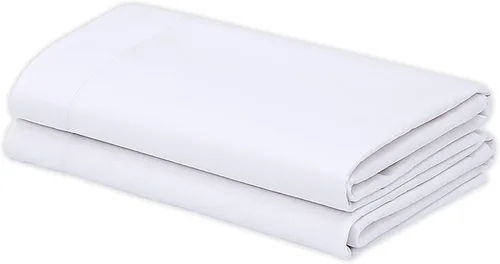 Miniatura 6 de GOLD TEXTILES Paquete de 12 fundas de almohada de polialgodón tamaño Queen, color blanco T-200, multiusos, ideales para usar en hoteles, hospitales