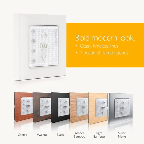 Miniatura 4 de Somfy Smoove 4 RTS Pure - Control de montaje en pared de 4 canales para persianas motorizadas, cortinas, persianas - Fácil instalación, no necesita