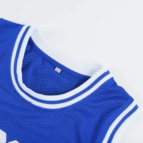 Miniatura 6 de Mens Lincoln #34 Jesus Shuttlesworth High School Movie Basketball Jersey for Adult WhiteBlue