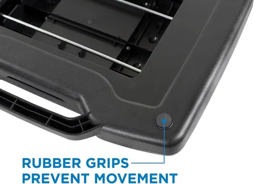 Miniatura 7 de Mount-It! Reposapiés para debajo del escritorio, altura ajustable e inclinación, reposapiés debajo del escritorio (3 a 15 pulgadas) con rodillos