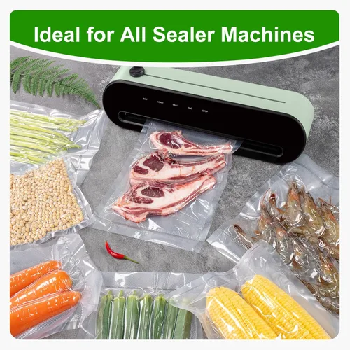 Miniatura 5 de Ultrean - Rollo de bolsas selladoras al vacío de 11" x 45,7 m con cortador, bolsas selladoras al vacío de grado comercial para ahorro de alimentos