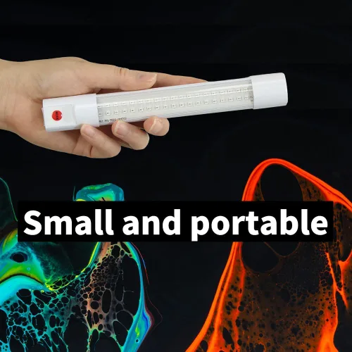 Miniatura 2 de Batería recargable de luz negra - Pequeña barra de luz negra portátil 395nm