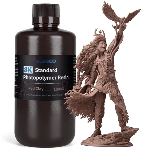 Miniatura 33 de ELEGOO Resina de impresora 3D estándar mejorada 2.0, resina fotopolimérica de curado UV de 405 nm para Mars Saturn Jupiter MSLA DLP LCD 3D Printing