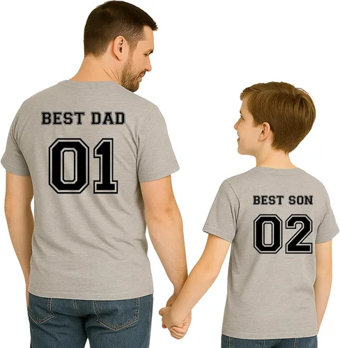 Miniatura 3 de Camisas personalizadas a juego para papá y niños, camisetas personalizadas con nombre de padre e hijo, trajes familiares hechos a mano, camisas a