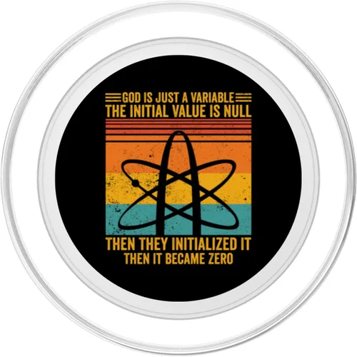 Miniatura 2 de El ateísmo ateísta Dios es solo un valor inicial variable es nulo PopSockets MagSafe PopGrip para iPhone