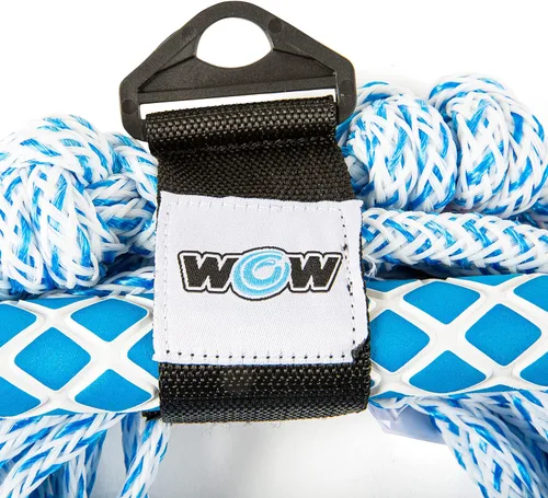 Miniatura 6 de Wow Sports Cuerda de wakesurf de 25 pies, 4 secciones, para Wakesurf, niños y adultos, mango flotante ajustable