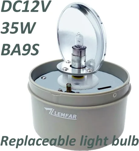 Miniatura 4 de Luz de baliza estroboscópica giratoria de advertencia de seguridad ámbar DC12V