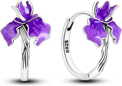 NARMO Aretes para mujer de plata de ley 925 con forma de corazón colorido, aro de plumas y cruz, pequeños aretes de aro para mujer, aretes de aro