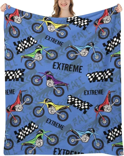 Miniatura 6 de Manta fresca para motocicleta, manta de cama suave y cálida para niños, adolescentes, regalos para sofá, dormitorio, sofá, oficina, automóvil, manta
