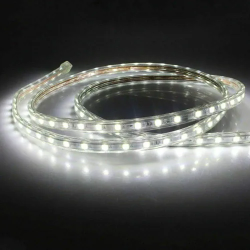 Tira de luces LED, resistente al agua, SMD 5050, cuerda LED para iluminación al aire libre, 60 LEDs/m, tira de luz LED cortable, iluminación Blanco
