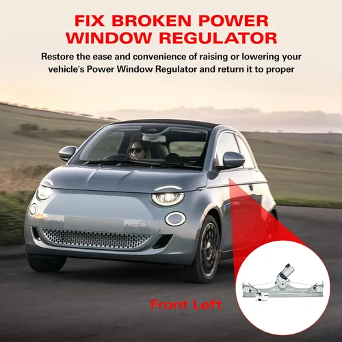 Miniatura 5 de BDFHYK 751-648 Regulador de Elevalunas Eléctrico con Motor Delantero Izquierdo del Lado del Conductor para Fiat 500 2012-2019 52060971, 51876269
