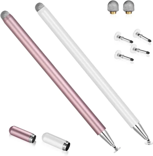 Lápiz óptico para pantalla táctil, punta ultrafina de 0.059 in para iPad Pro, Air, tapa magnética, batería de 12 horas, sin Bluetooth, compatible