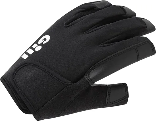Gill Guantes de vela de campeonato – Dedos largos con dedo y pulgar expuestos – Tela Dura-Grip 50+ protección solar UV y repelente al agua