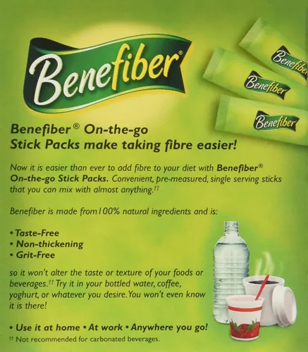Miniatura 2 de Benefiber Stick Pack suplemento de fibra, sin sabor, se disuelve completamente 0.14 onzas (0.14 onzas), paquete de 2 unidades en total 56 palitos