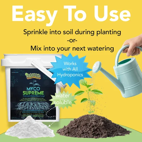 Miniatura 4 de Micorriza para el suelo, estimulador de raíces para plantas, micorrizas ultra concentradas para raíces fuertes de las plantas y suelo vivo, Trifecta