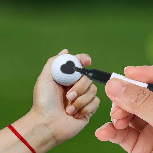 Miniatura 7 de 150 piezas de marcadores permanentes mini con clips de tapa, marcadores de pelota de golf, marcadores de borrado en seco con gancho triangular, 150