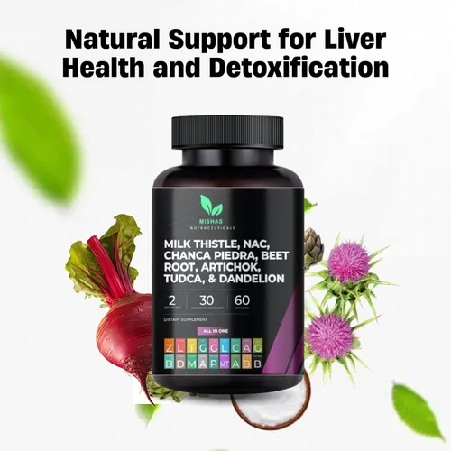 Miniatura 9 de Mishas Nutraceuticals - Suplemento de raíz de diente de león, NAC y TUDCA - Apoya la salud del hígado, desintoxicación de limpieza hepática, salud