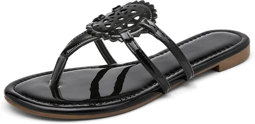 Miniatura 11 de katliu Sandalias Planas para Mujer, Sandalias de Tiras Cómodas, Sandalias de Vestir con Correa de Vestir