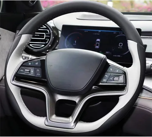 Fundas de volante para BYD Song Plus Dmi Song Pro EV New Energy Qin Plus, cubierta personalizada para volante de automóvil