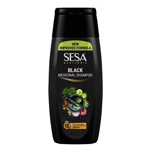 Miniatura 7 de Sesa Champú medicinal ayurvédico, Bhringraj y 16 hierbas raras, todo tipo de cabello, 6.8 fl oz, paquete de 1, sin parabenos