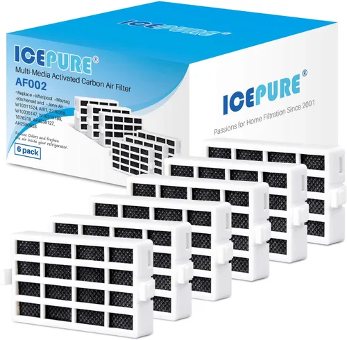 Miniatura 7 de ICEPURE W10311524 Reemplazo de filtro de aire de refrigerador mejorado para Whirlpool AIR1, W10311524, 2319308, W10335147, 1876318, filtro de aire