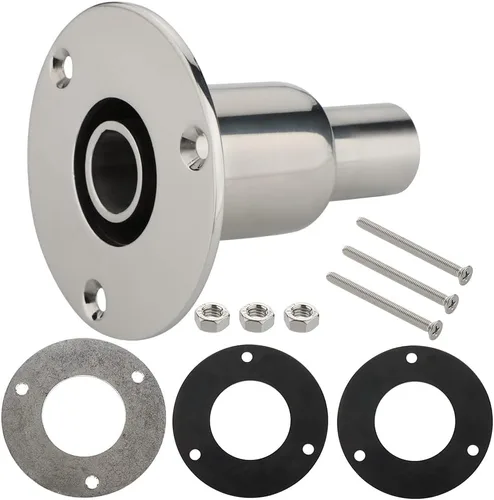 VTurboWay Conexión de escape a través del casco recta de acero inoxidable 316, accesorio de tubo de 24mm, para calentadores de estacionamiento diésel