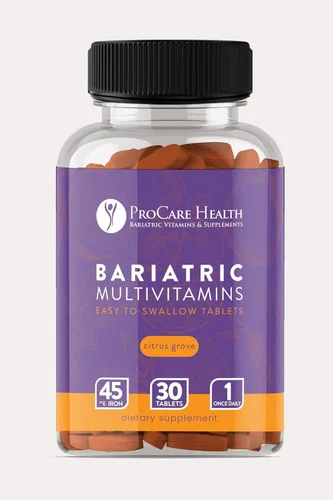 Miniatura 9 de Procare Health Multivitamínico bariátrico con hierro de 45 mg fácil de tragar, 30 comprimidos, vitaminas bariátricas postoperatorias para píldoras