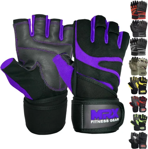 MRX - Guantes de levantamiento de pesas para hombres, guantes de entrenamiento para hombre, guantes de levantamiento de muñeca, guantes de gimnasio