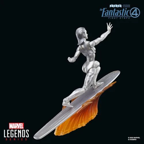 Miniatura 9 de Serie Marvel Legends Silver Surfer, La Primera Película de Los Cuatro Fantásticos: Figura de acción coleccionable de 6 pulgadas