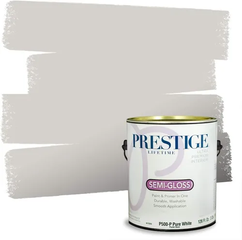 Miniatura 95 de PRESTIGE Paints - Pintura interior e imprimación en uno, 1 galón, cáscara de huevo, pimienta envejecida
