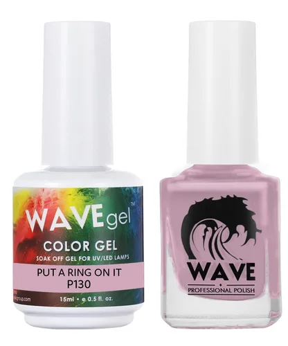 Miniatura 45 de WAVEGEL - Juego dúo de gel y esmalte de uñas a juego - Colección Simplicity - #P109 Blizzard I 0.5 onzas