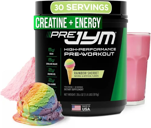 Miniatura 11 de JYM Supplement Science Pre JYM Polvo para antes del ejercicio de Piña y Fresa para Hombres y Mujeres, BCAAs, Nootrópicos, Creatina HCI, Citrullina