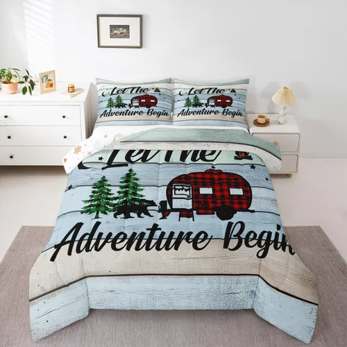 Miniatura 23 de Erosebridal Juego de ropa de cama Kawaii de muñeco de nieve tamaño individual para niños y niñas, juego de ropa de cama de feliz año nuevo, edredón